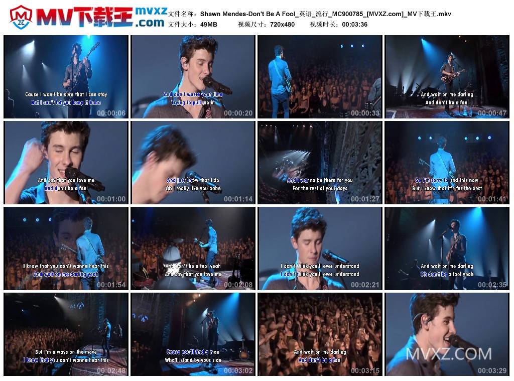 Shawn Mendes-Don't Be A Fool_英语_流行_MC900785